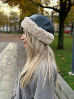 Ladda upp bild till gallerivisning, PIECES - RANDIN HAT - BLACK/BEIGE
