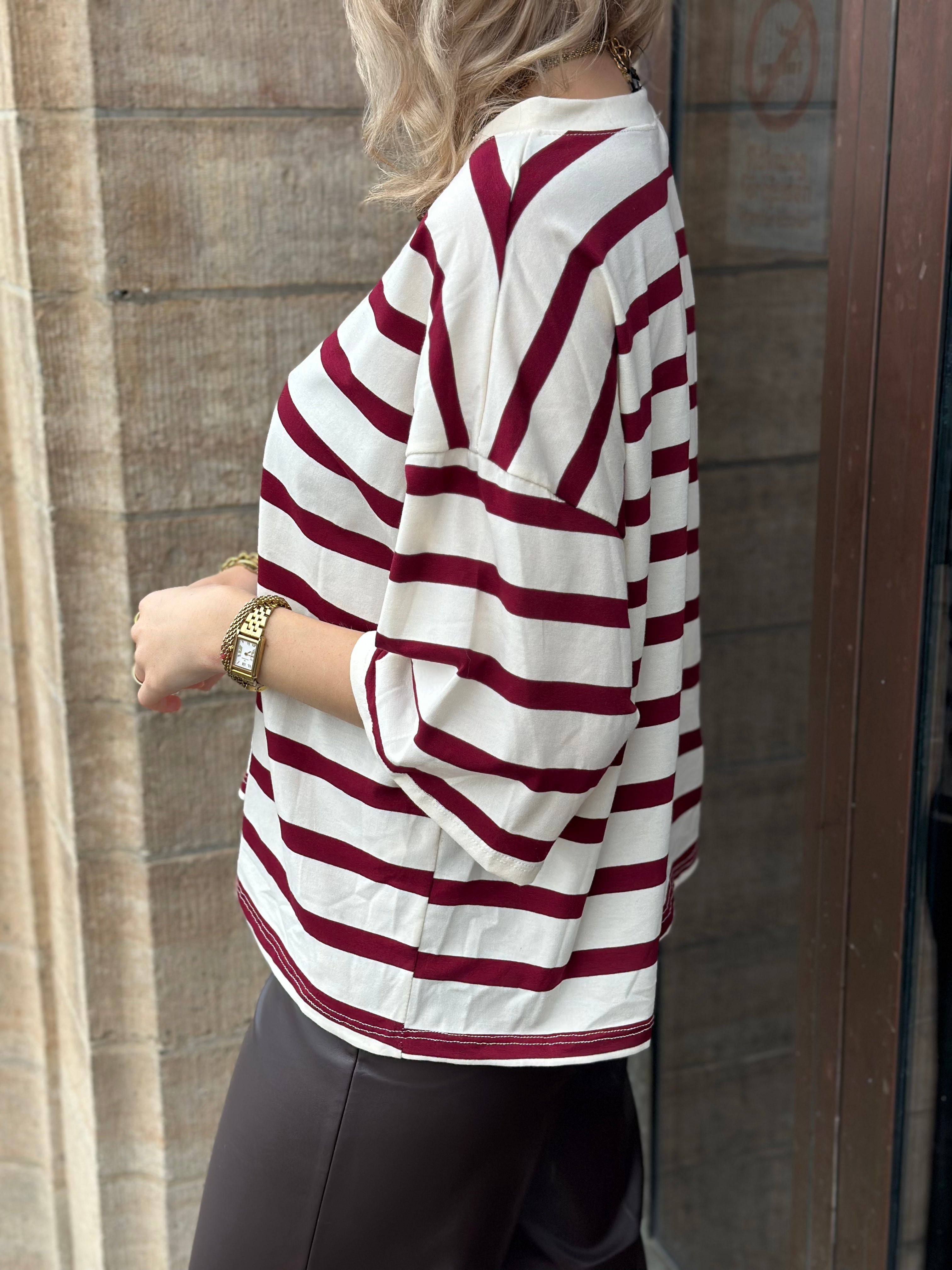 MARTA - SAGE T-SHIRT 8577  - VINO