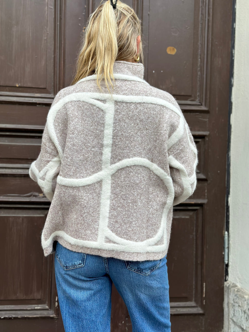 SOAKED - SOREA MONO PULLOVER 30408778 - BEIGE MELANGE