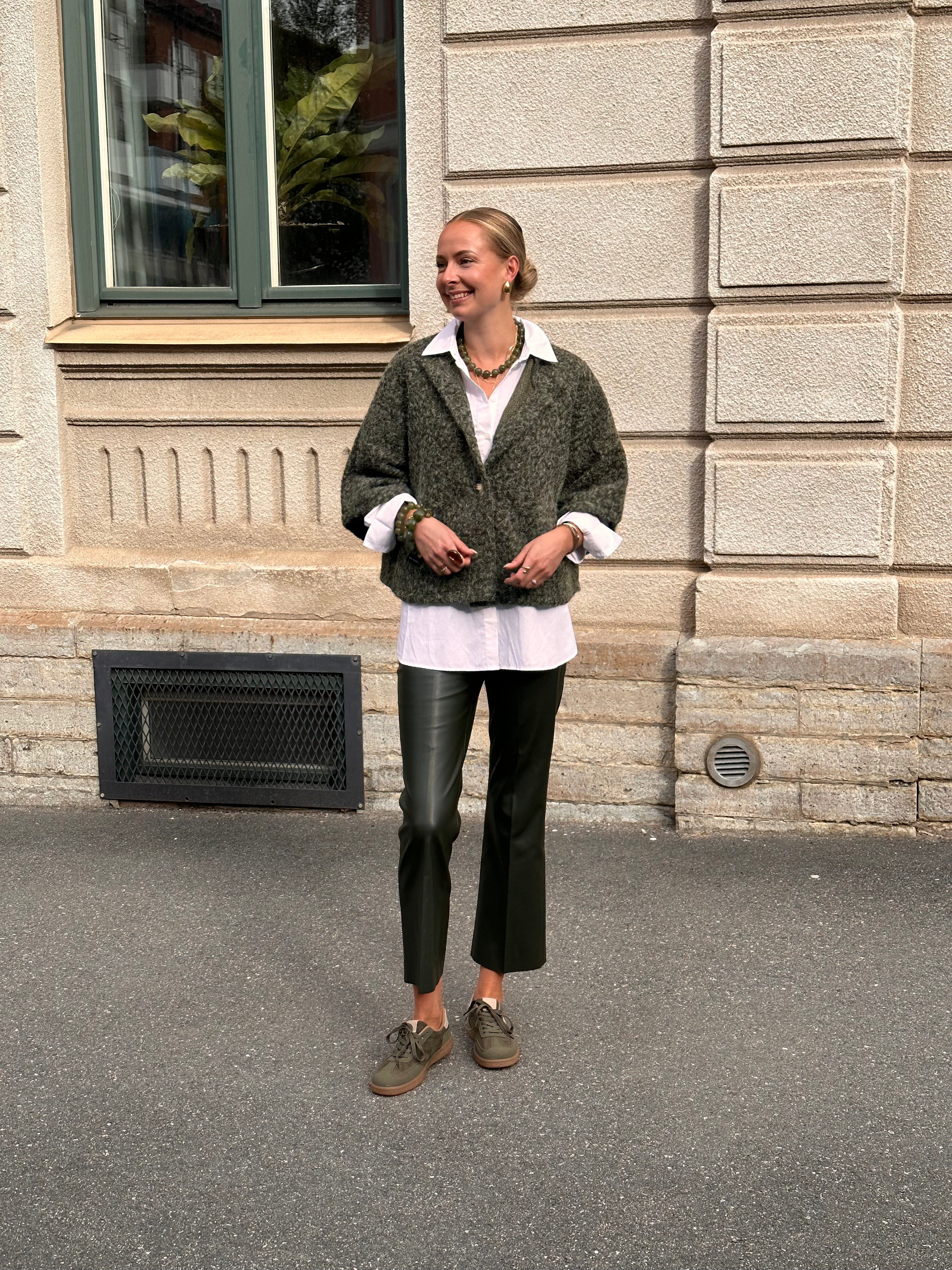 SOAKED - KAYLEE PU KICKFLARE PANTS - ROSIN
