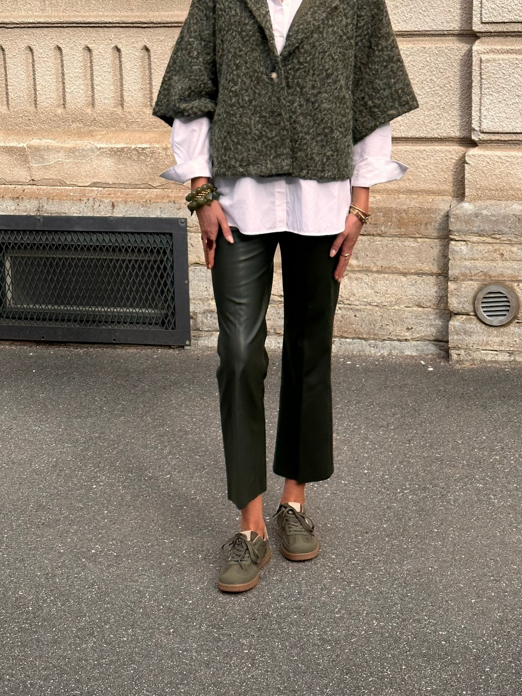 SOAKED - KAYLEE PU KICKFLARE PANTS - ROSIN
