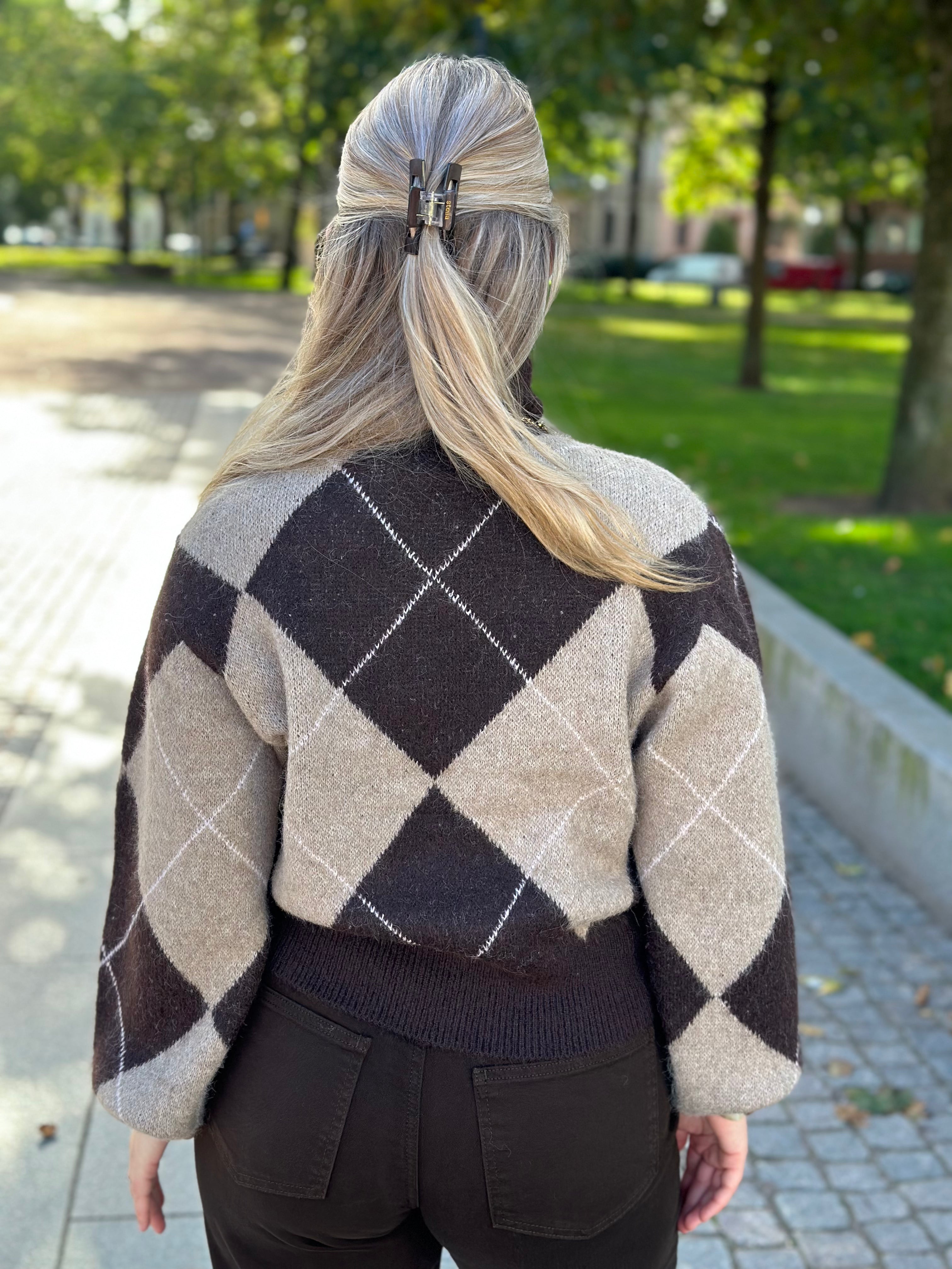 VERO MODA - DARLA LS ROLLNECK PULLOVER - CHOCOLATE TORTE