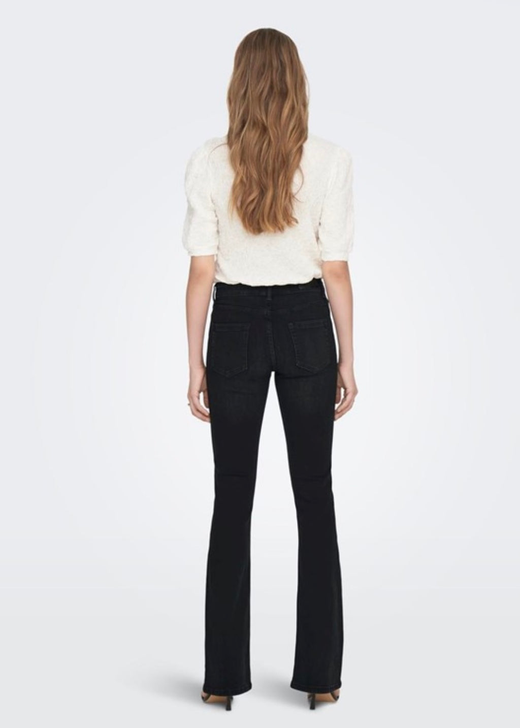 ONLY - BLUSH MID FLARED - WASHED BLACK