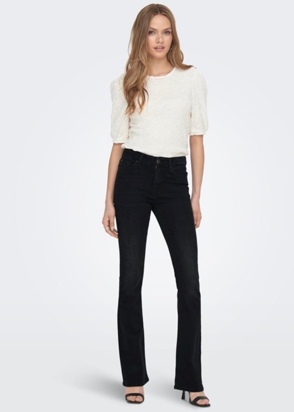 ONLY - BLUSH MID FLARED - WASHED BLACK