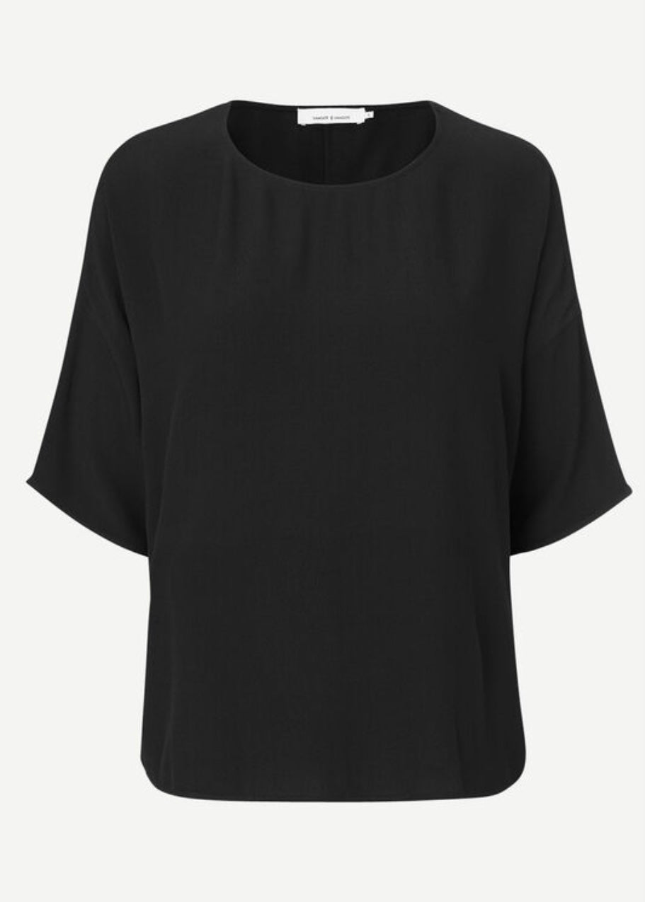 SAMSOE SAMSOE - BASIC MAINS TEE - BLACK