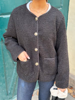 Ladda upp bild till gallerivisning, GEMINI - TEDDY JACKET - SVART
