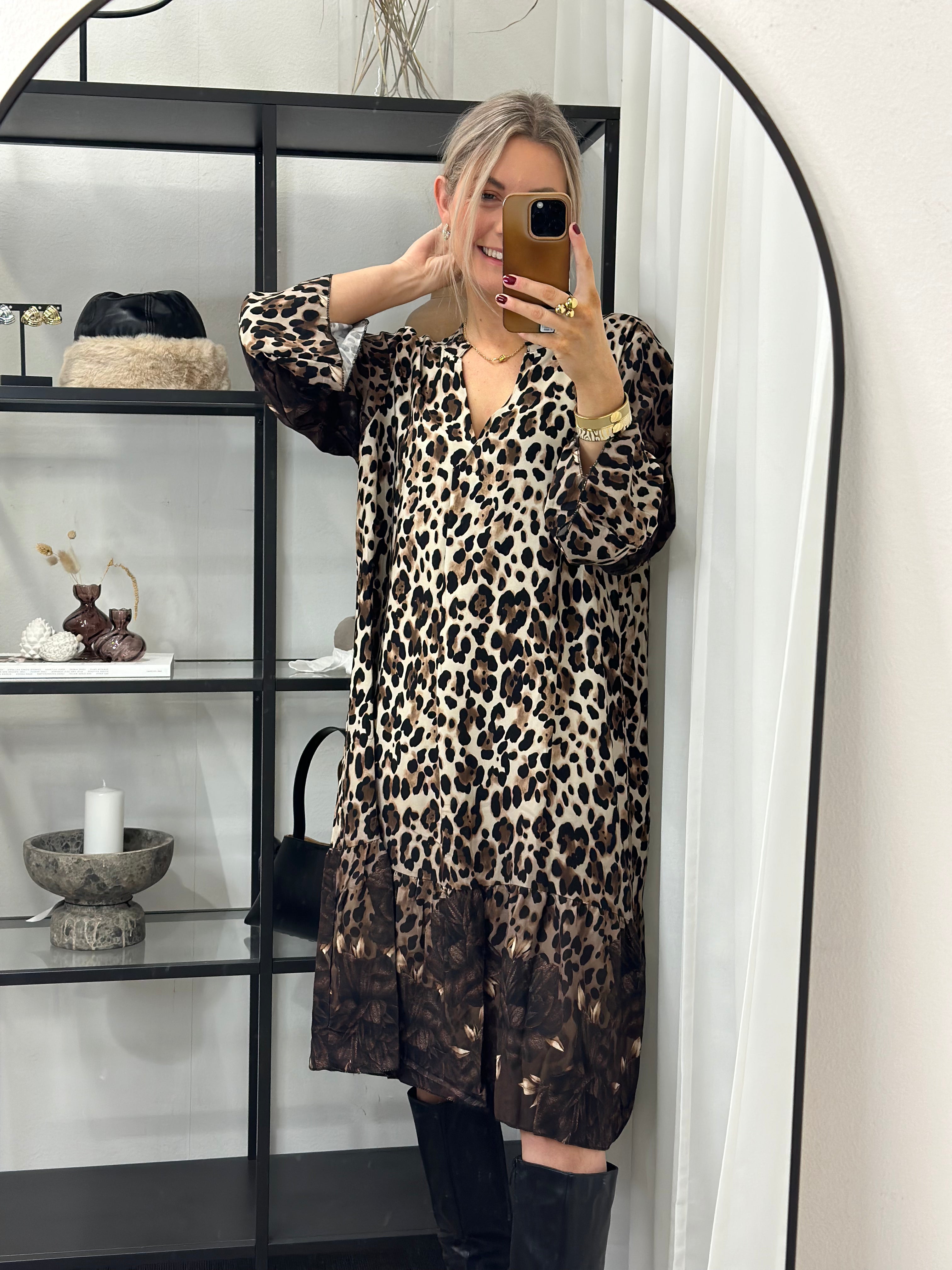 GEMINI - LEOPARD KLÄNNING