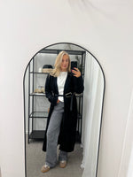 Ladda upp bild till gallerivisning, VEROMODA - HILLIS LS LONG OPEN CARDIGAN - BLACK
