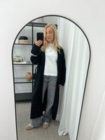 Ladda upp bild till gallerivisning, VEROMODA - HILLIS LS LONG OPEN CARDIGAN - BLACK
