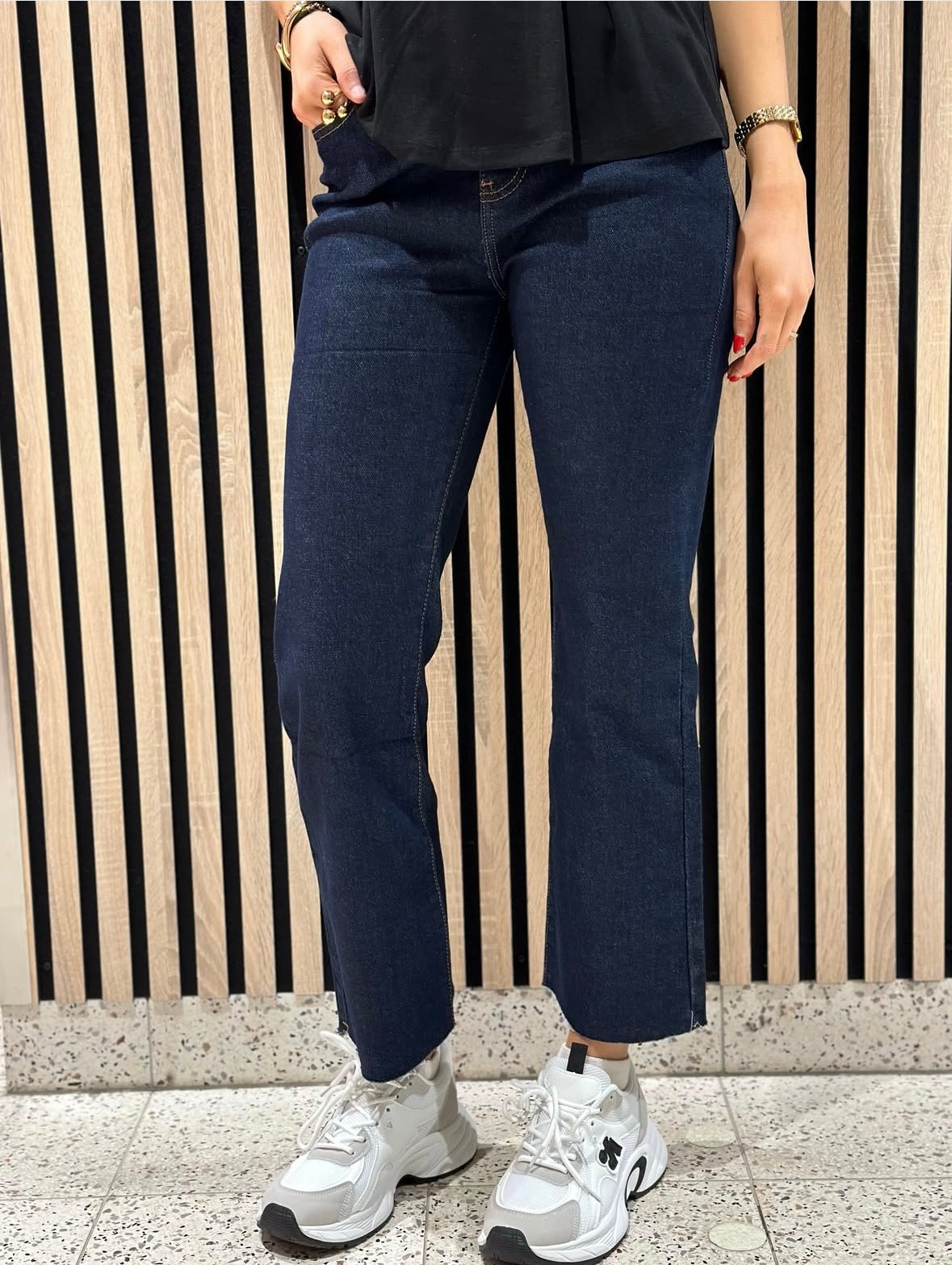 COSY HOUSE - FLARED Y6306T# - DARK BLUE DENIM