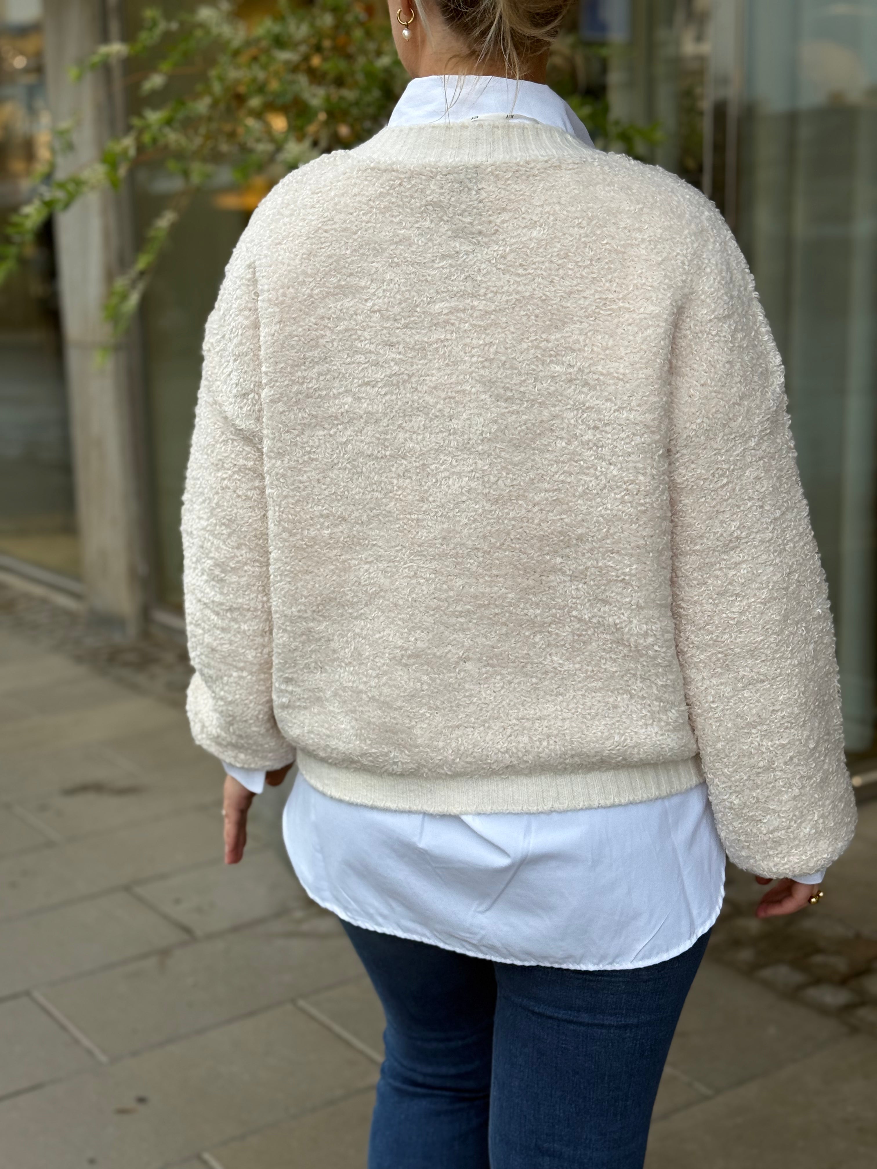 JDY - EIRA L/S ONECK CARDIGAN KNIT - BIRCH