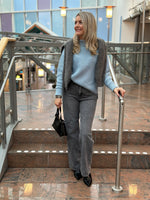 Ladda upp bild till gallerivisning, SELECTED FEMME - SELMA LS KNIT PULLOVER - DUSTY BLUE
