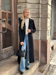 VEROMODA - FORTUNEAYA XTRA LONG COAT - BLACK