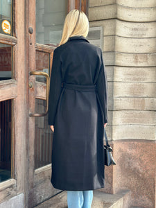 VEROMODA - FORTUNEAYA XTRA LONG COAT - BLACK