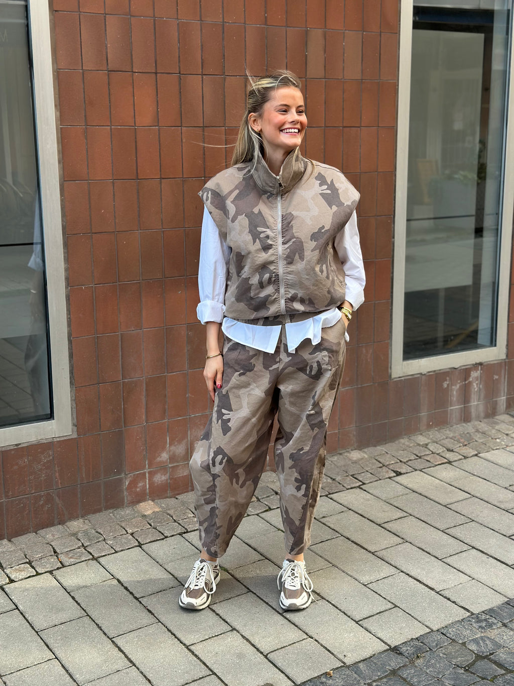 MARTA - CAMO PANTS 16635 - BEIGE CAMO