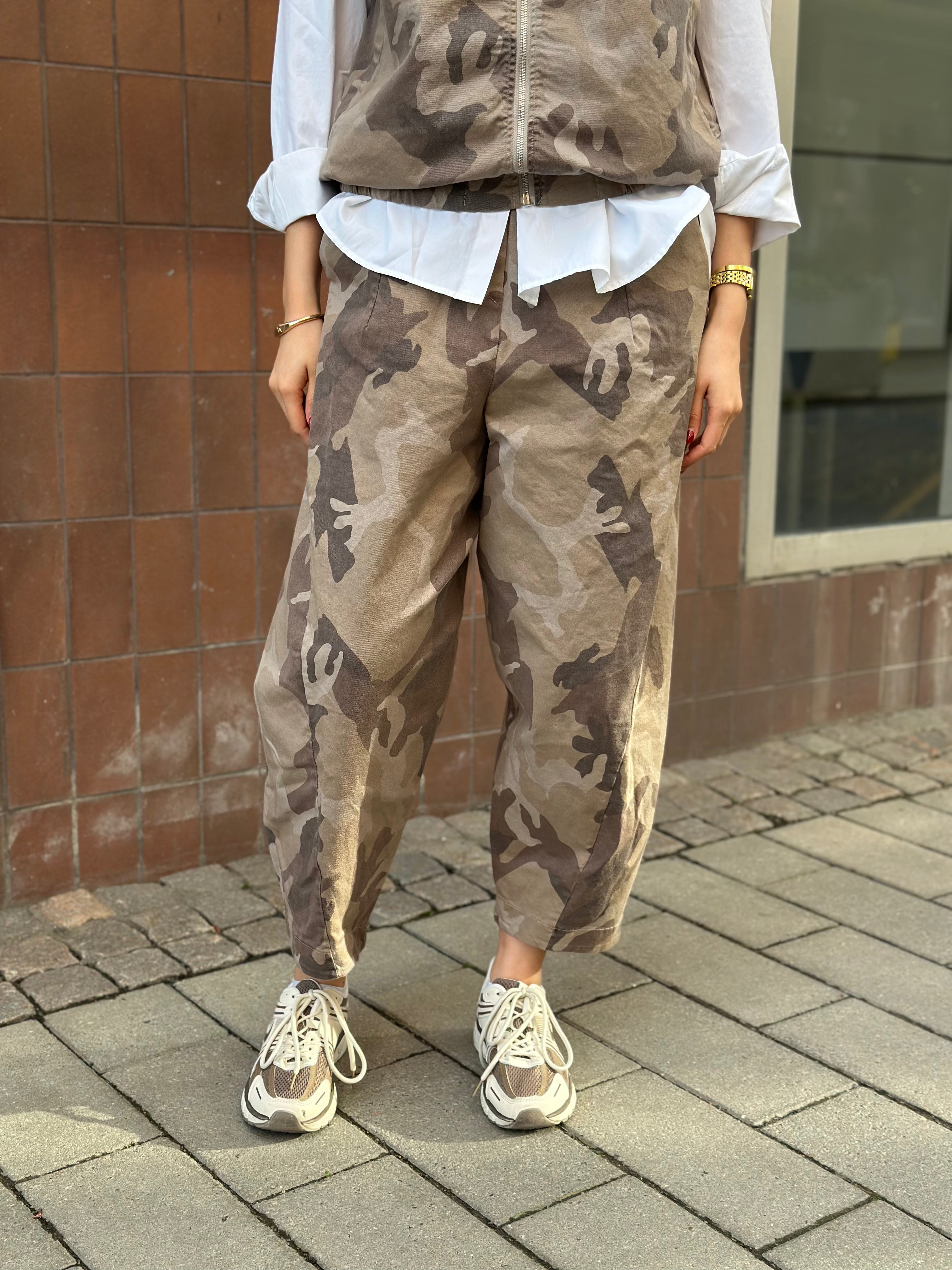 MARTA - CAMO PANTS 16635 - BEIGE CAMO