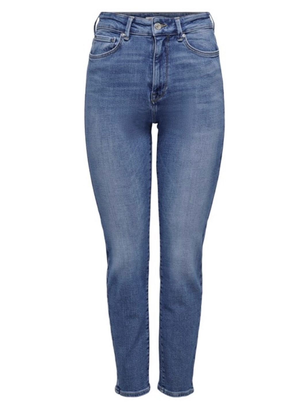 ONLY - EMILY STRETCH HW ANKLE 15283925 - MEDIUM BLUE DENIM