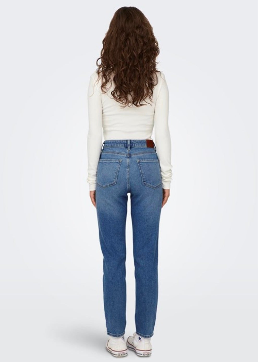 ONLY - EMILY STRETCH HW ANKLE 15283925 - MEDIUM BLUE DENIM