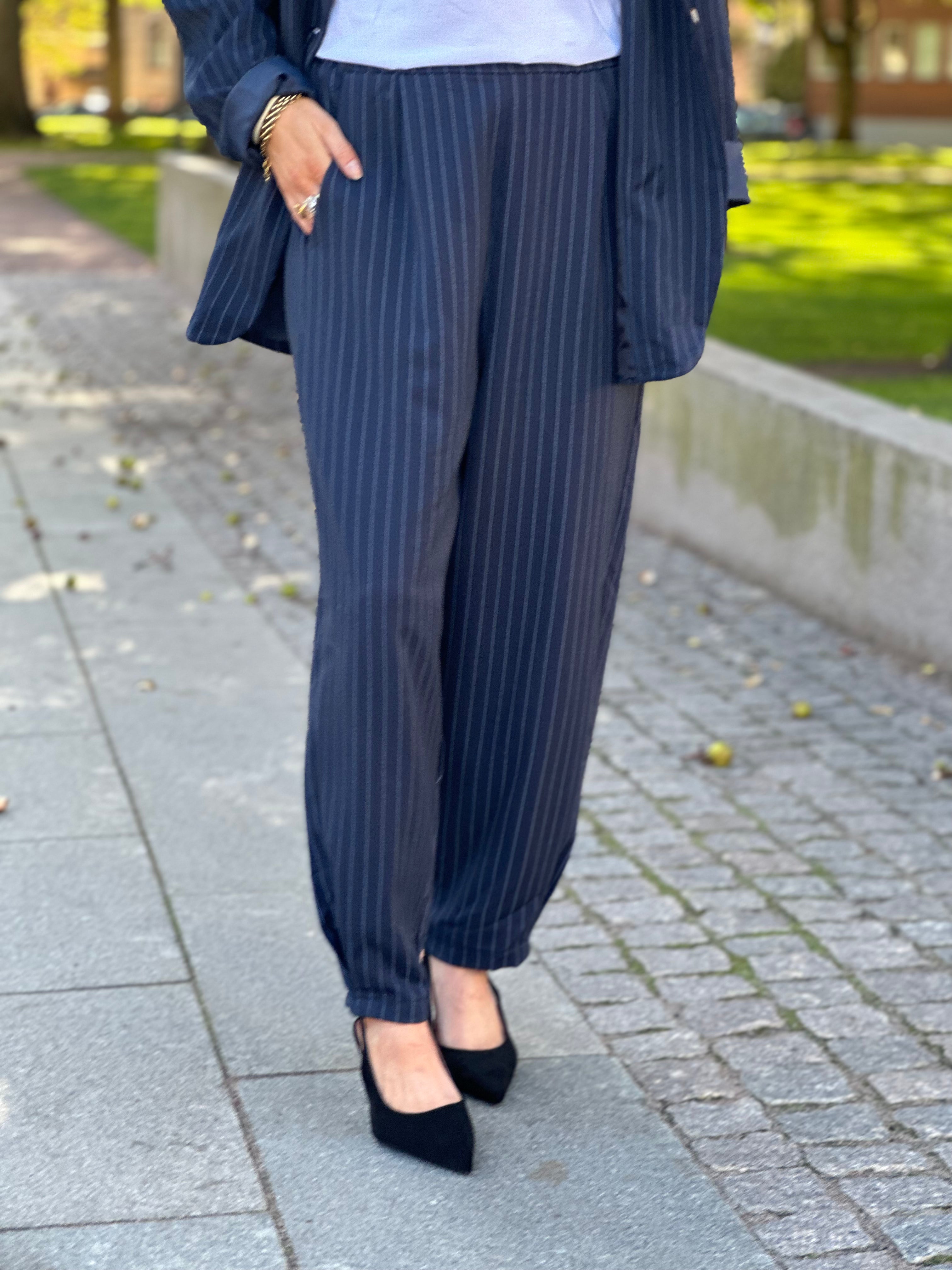 MARTA - NEBULA PANTS 56172NF - NAVY