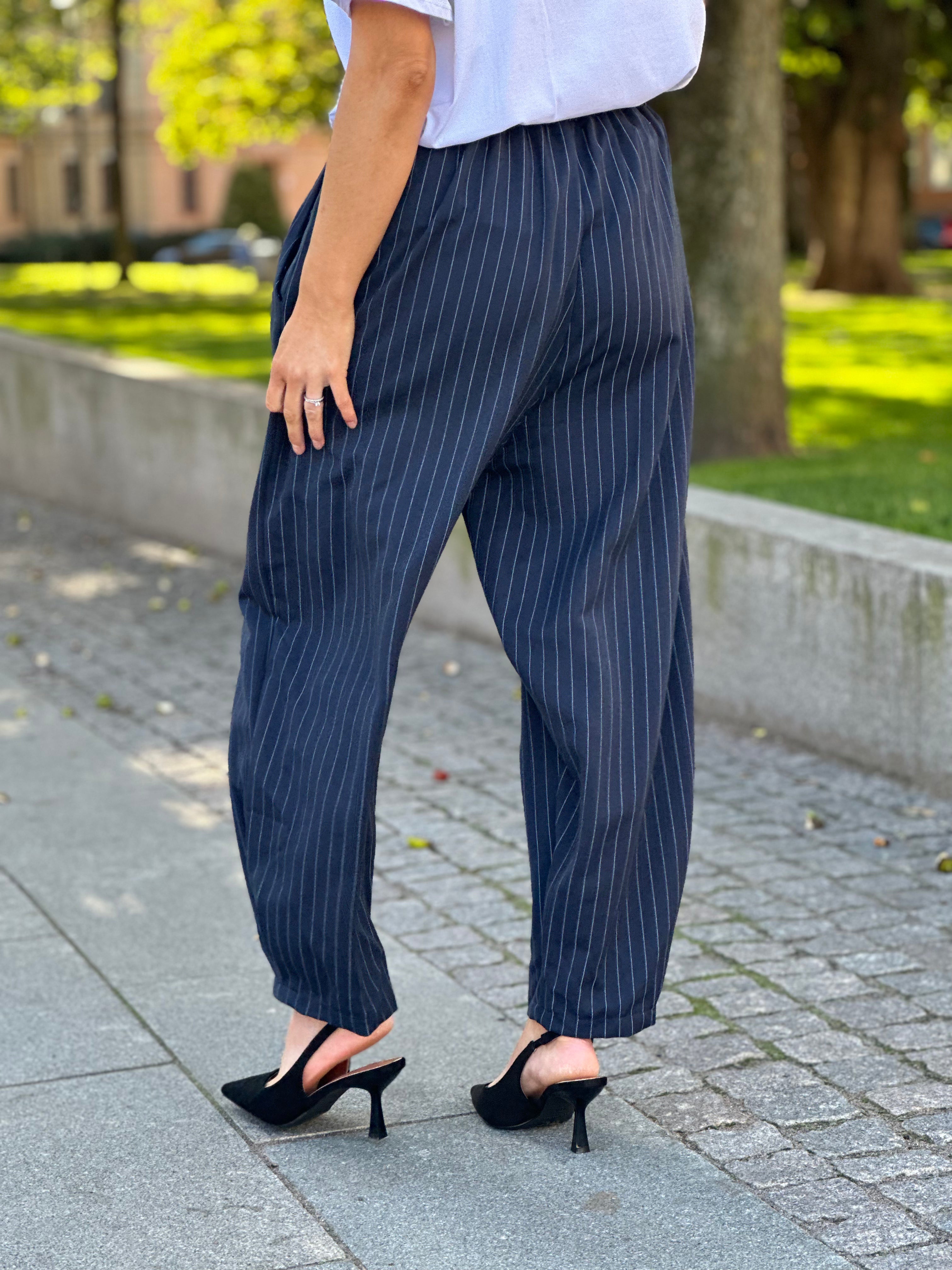 MARTA - NEBULA PANTS 56172NF - NAVY