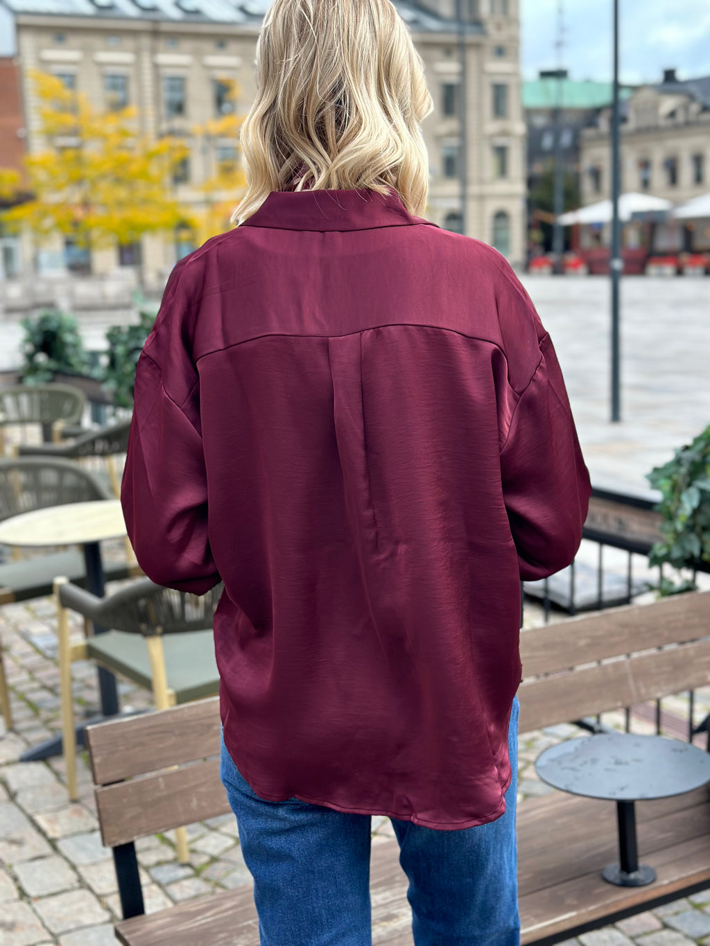 VERO MODA - MIRO LS SHIRT - WINDSOR WINE