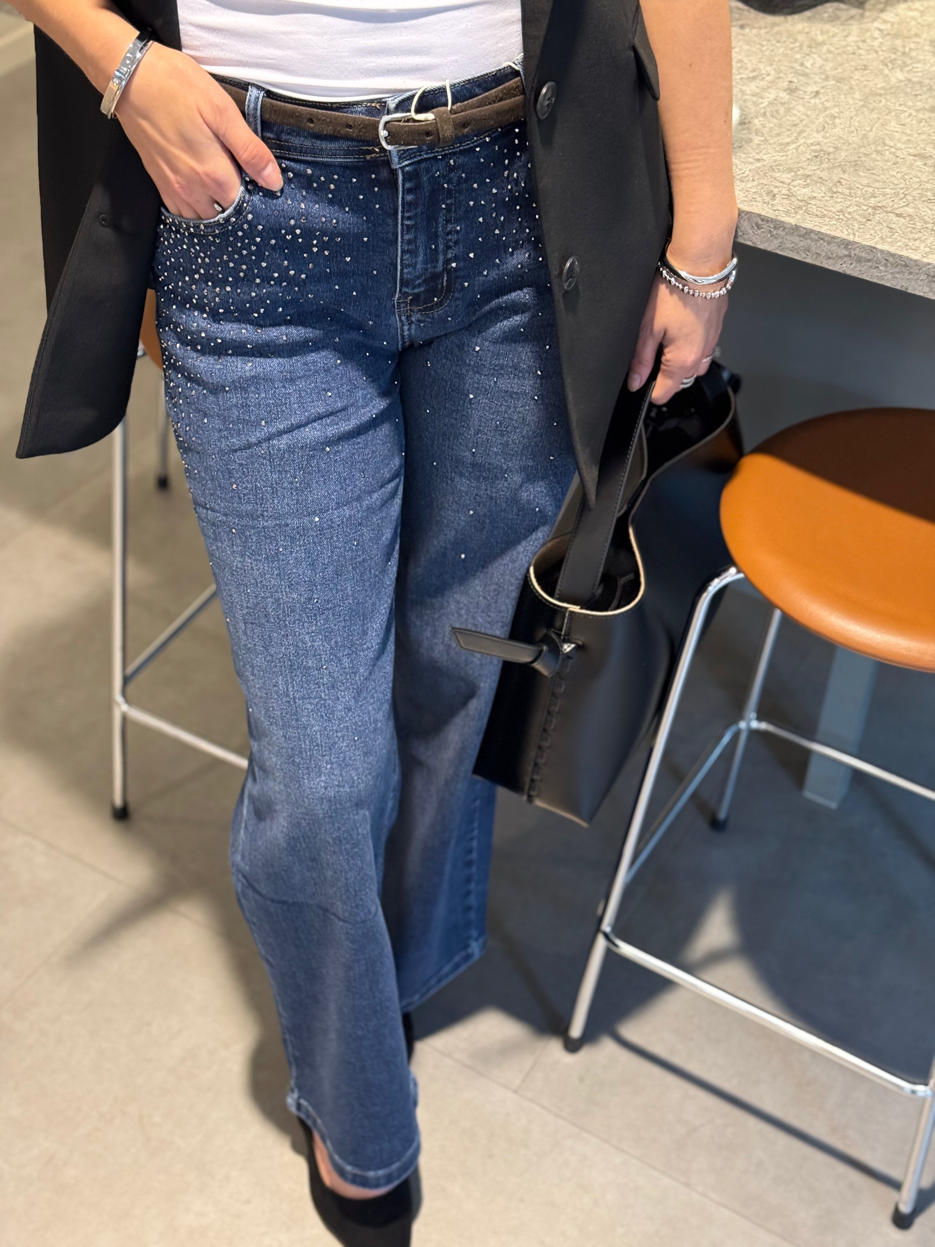 COSY HOUSE - GLITTER JEANS - MEDIUM BLUE