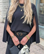 Ladda upp bild till gallerivisning, VEROMODA - THILDE LS O-NECK KNIT JUMPER - BLACK
