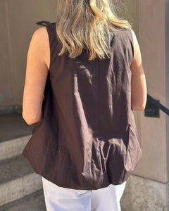 ONLY - PIELLA S/L BALOON TOP - CHOCOLATE TORTE