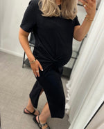 Ladda upp bild till gallerivisning, VERO MODA - TASS SS O-NECK 7/8 DRESS - BLACK
