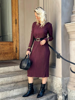 Ladda upp bild till gallerivisning, ONLY - PERY LS LONG DRESS BOAT NECK - WINETASTING
