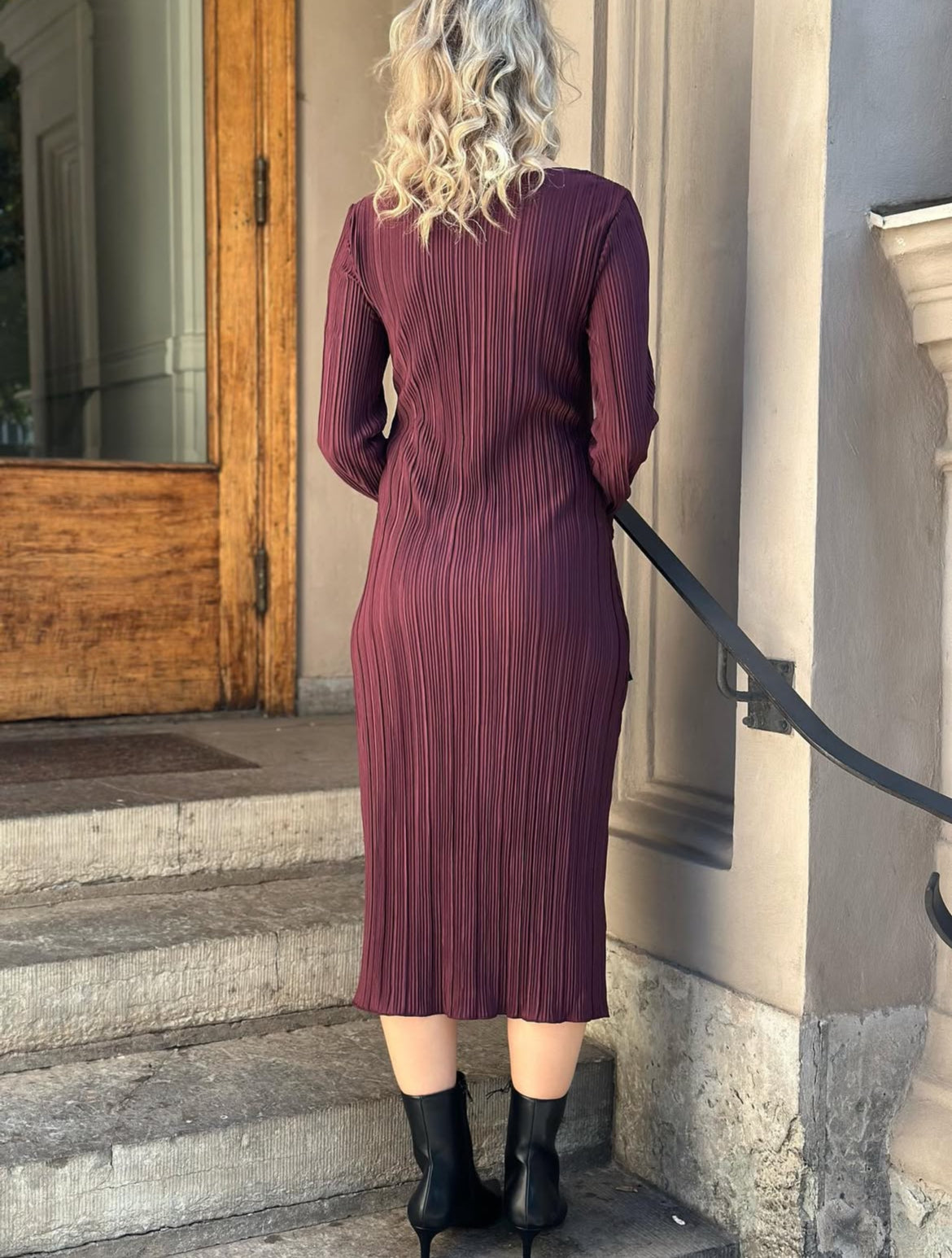 ONLY - PERY LS LONG DRESS BOAT NECK - WINETASTING