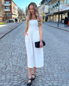 SOAKED - SIMONE PHOEBE DRESS - WHISPER WHITE