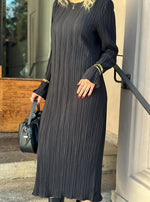 Ladda upp bild till gallerivisning, ONLY - PERY LS LONG DRESS BOAT NECK - BLACK
