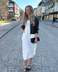 SOAKED - SIMONE PHOEBE DRESS - WHISPER WHITE