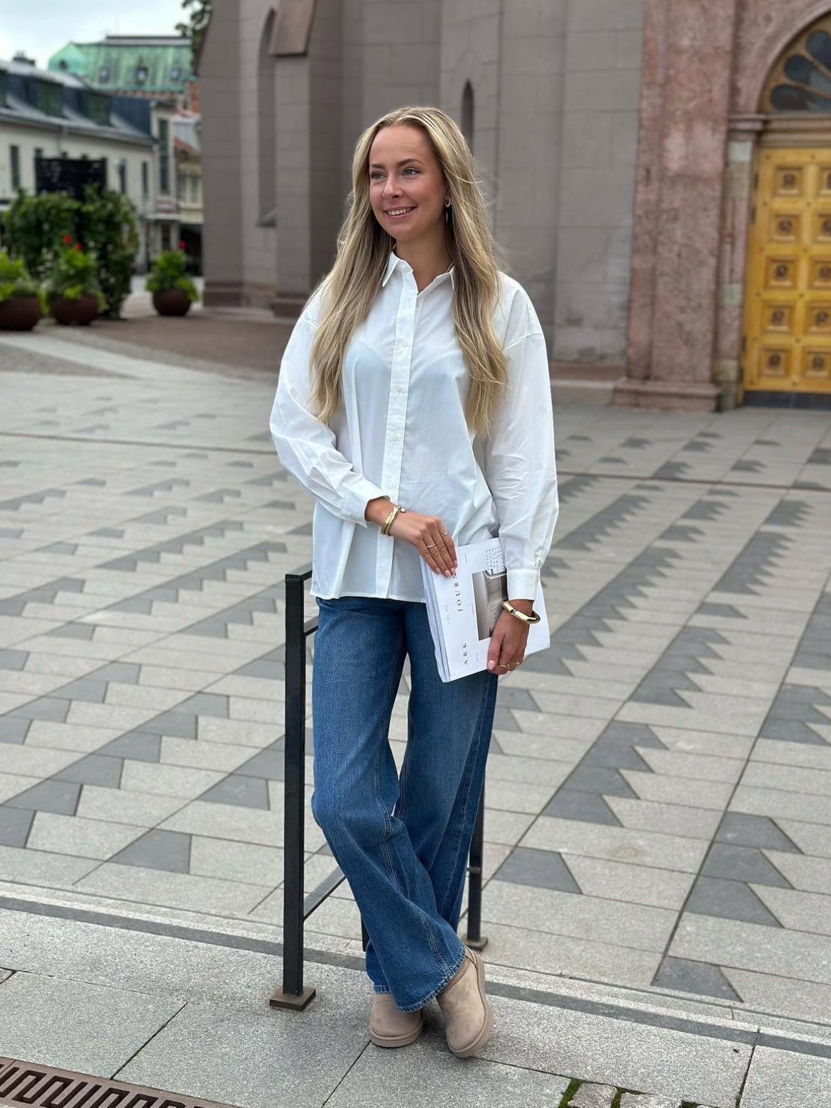 ONLY - LIBBA LS SHIRT - BRIGHT WHITE