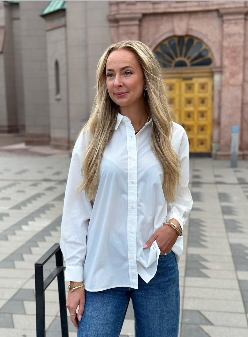 ONLY - LIBBA LS SHIRT - BRIGHT WHITE