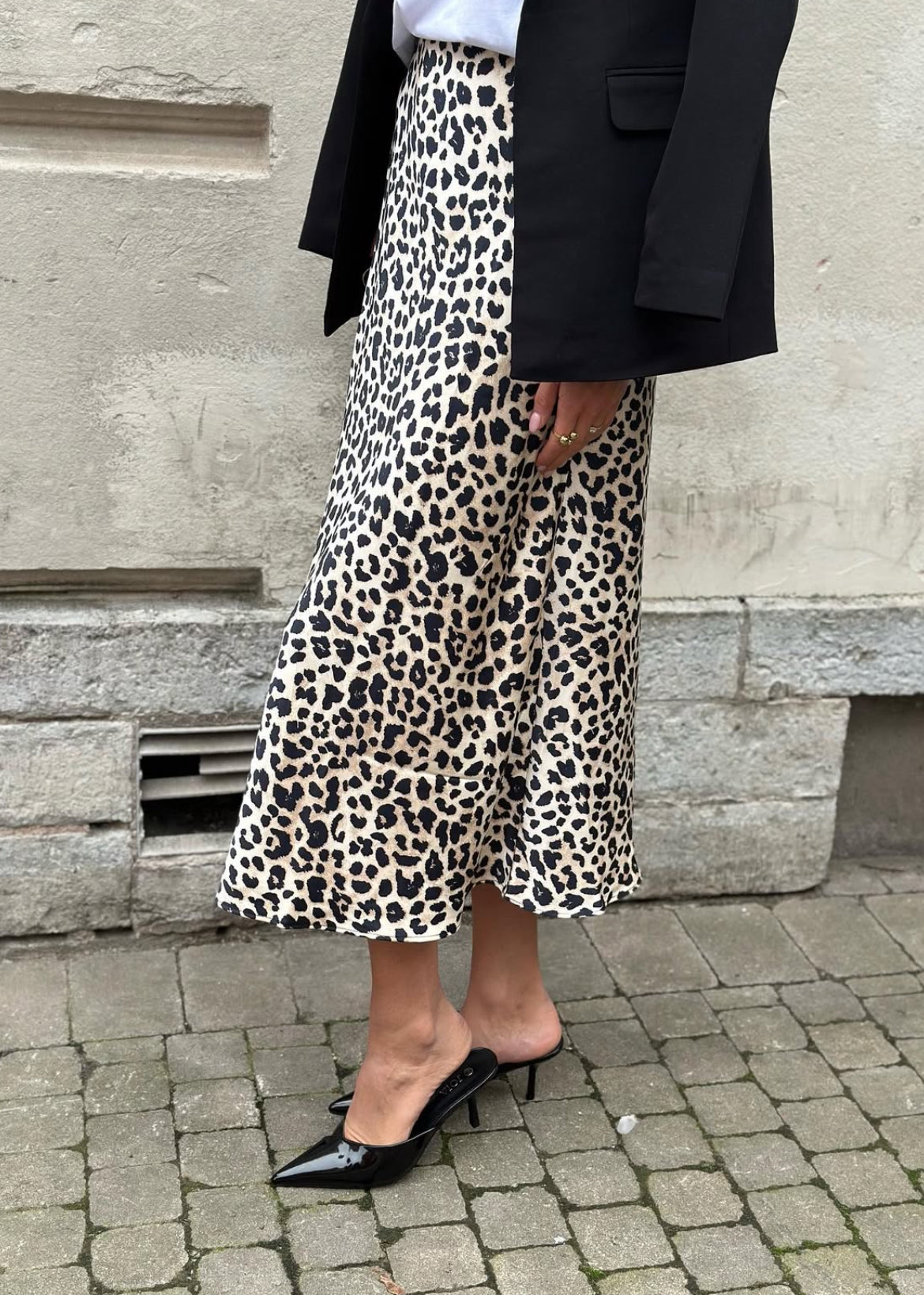 VEROMODA - ELENA HW SKIRT - EGRET/LEONORA