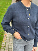 Ladda upp bild till gallerivisning, JDY - LUMI LIFE L/S BUTTON CARDIGA - TOTAL ECLIPSE/MELANGE

