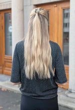 Ladda upp bild till gallerivisning, VEROMODA - KANVA 2/4 TOP - BLACK/SILVER LUR
