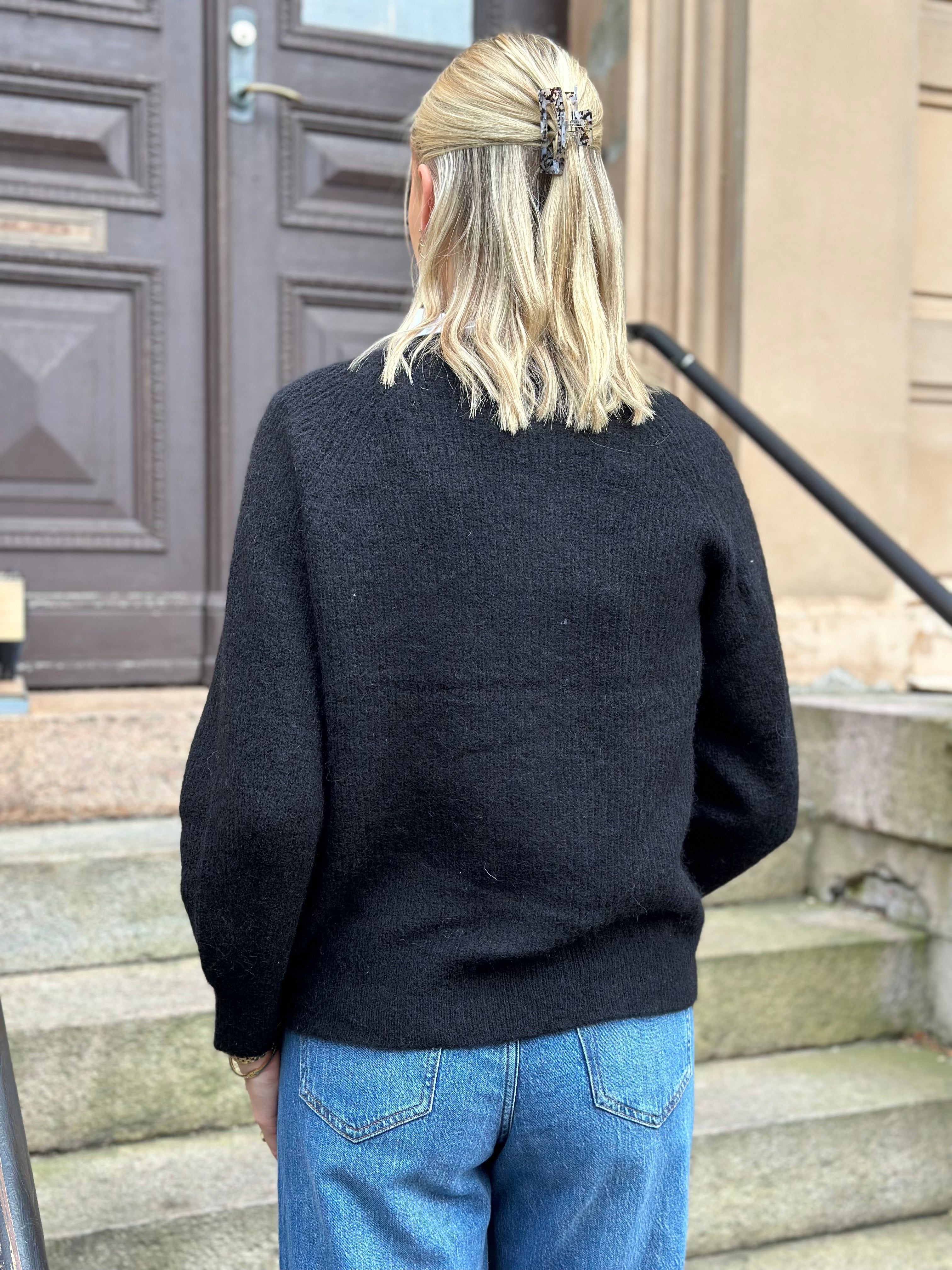 SELECTED FEMME - LULU SHORT CARDIGAN - BLACK