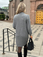 Ladda upp bild till gallerivisning, JDY - RUE LIFE L/S HIGH NECK DRESS - MEDIUM GREY MELANGE
