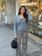 Ladda upp bild till gallerivisning, JDY - LETTY L/S V-NECK STRUC CARDI - LIGHT GREY MELANGE
