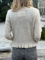 Ladda upp bild till gallerivisning, JDY - LETTY L/S ON FRILL CARDIGAN - MAROON BANNER/MELANGE

