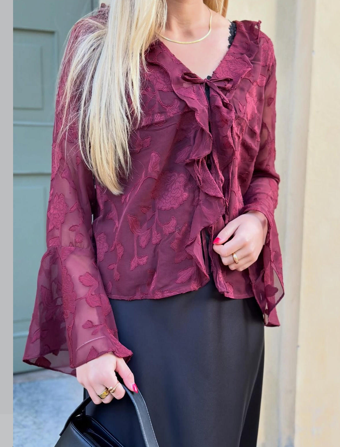 PIECES - MUMO LS TOP - TAWNY PORT