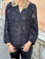 Ladda upp bild till gallerivisning, ONLY - KORSA LS JAQUARD SHIRT - BLACK
