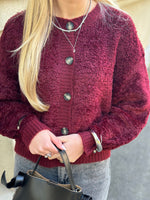 Ladda upp bild till gallerivisning, JDY - EIRA LIFE L/S O-NECK CARDIGAN - CABERNET
