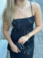 Ladda upp bild till gallerivisning, JDY - CASABLANCA S/L MESH LONG DRESS - BLACK
