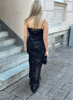 Ladda upp bild till gallerivisning, JDY - CASABLANCA S/L MESH LONG DRESS - BLACK
