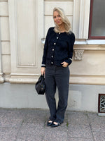 Ladda upp bild till gallerivisning, JDY - JAYLA L/S O-NECK CARDIGAN - BLACK
