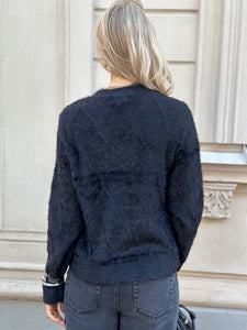 JDY - JAYLA L/S O-NECK CARDIGAN - BLACK